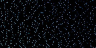 Dark BLUE vector texture with beautiful stars.