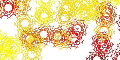 Light Orange vector backdrop with chaotic shapes.