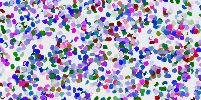 Light multicolor vector texture with memphis shapes.