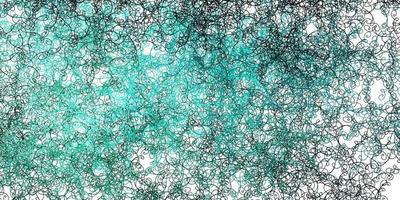 Light Green vector background with curved lines.