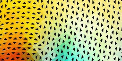 Light blue, yellow vector polygonal backdrop.