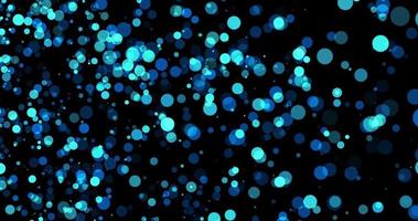 Particles blue bokeh glitter awards dust abstract background loop video