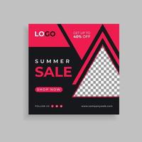 Fashion Sale Social Media Post Template Design. Social Media Banner vector