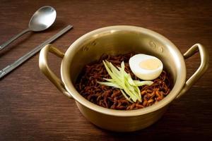 Korean Instant Noodle with Black Bean Sauce photo