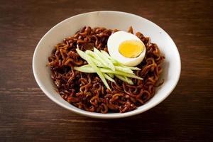 Korean Instant Noodle with Black Bean Sauce photo