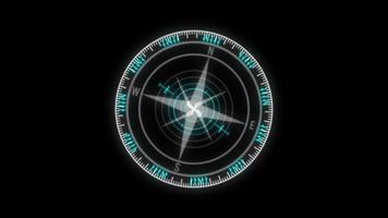 Digital Compass hud circle element free video
