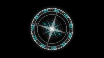 Digital Compass hud circle element free video