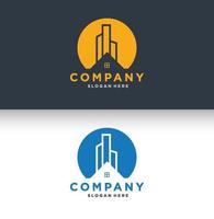 diseño de logotipo inmobiliario vector