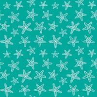 Sea Stars Seamless Pattern vector