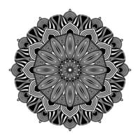 abstract mandala circle pattern background with line art decorative vector