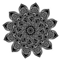 flourish artistic mandala design of print template background vector