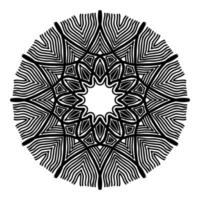 abstract mandala art design of circle floral pattern vector