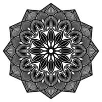 diseño de patrón de estilo islámico y árabe de diseño gráfico mandala vector