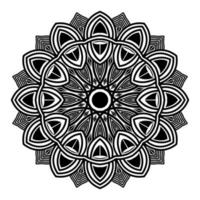 Diseño de fondo de ilustración de mandala ornamental decorativo abstracto vector