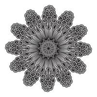 mandala background design of abstract pattern design with floral line vector