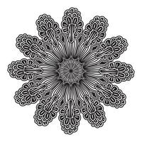 Diseño de fondo de mandala de diseño de patrón abstracto con línea floral vector