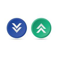 download and upload button icon vector