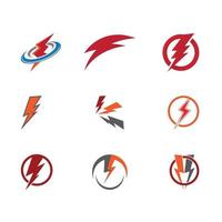 Flash thunderbolt Template vector icon illustration