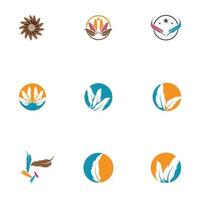 Feathers Logo Template vector symbol nature