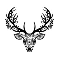 Deer antler decorations vector