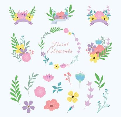 Floral element for widding invitation