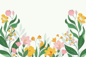 hermosa plantilla de fondo floral vector