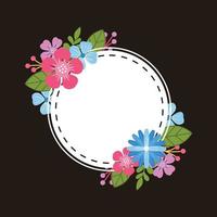 hermosa plantilla de fondo floral vector