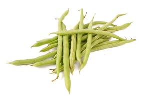 Phaseolus vulgaris or common bean on white background. photo