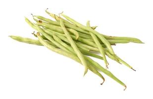 Phaseolus vulgaris or common bean on white background. photo