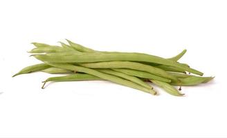 Phaseolus vulgaris or common bean on white background. photo