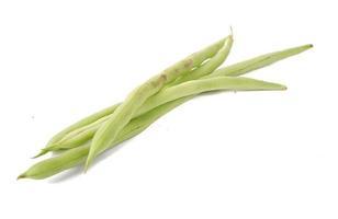 Phaseolus vulgaris or common bean on white background. photo