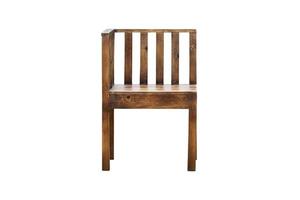 silla de madera aislada sobre fondos blancos foto