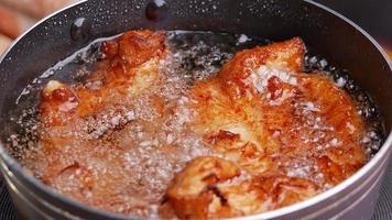 Frying Some Marinated Chicken video