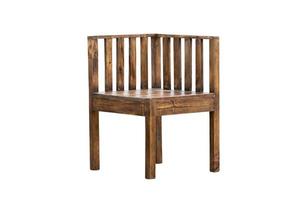 silla de madera aislada sobre fondos blancos foto