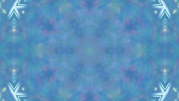 Abstract Blue Kaleidoscope Background with Pattern video