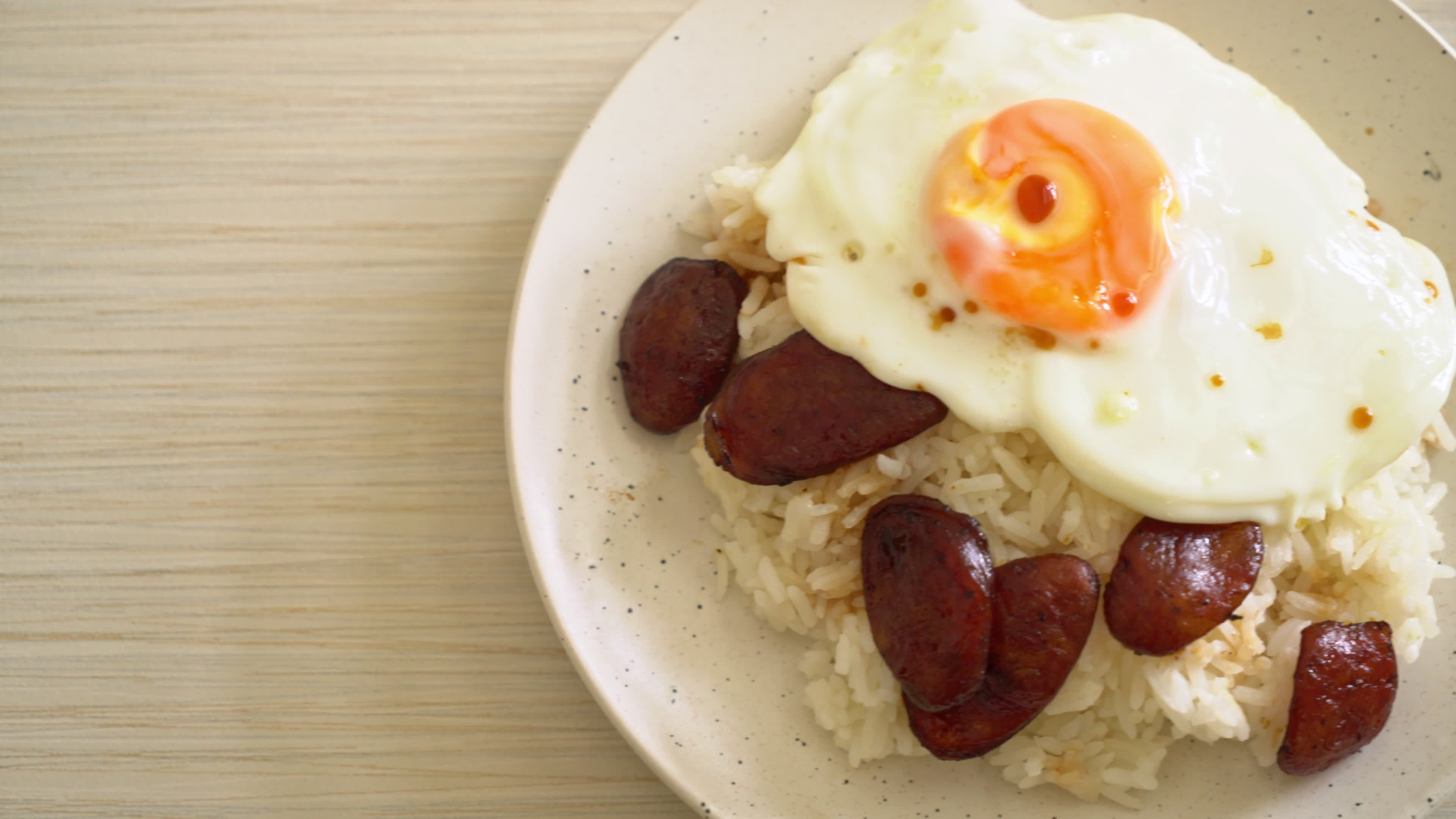 Rice With Chinese Sausage And Fried Egg 3152412 Stock Video At Vecteezy rice-with-chinese-sausage-and-fried-egg-3152412-stock-video-at-vecteezy