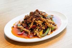 Stir-fried pork with Mala Chili - Chinese food style photo