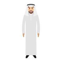 Arabic man in national costume vector