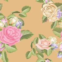Beautifull Seamless Pattern Design with Floral Vector