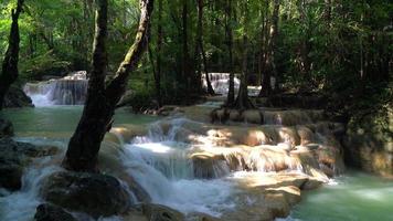 Waterfall at Kanchanaburi in Thailand video