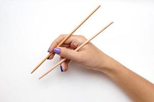 An example of how to hold sticks photo