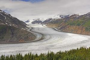 Big Bend in an Alpine Glacier photo