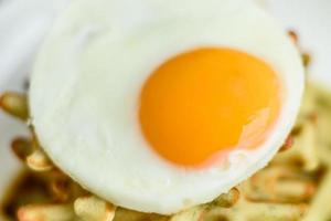 Fresh delicious and nutritious breakfast with waffles with spinach photo