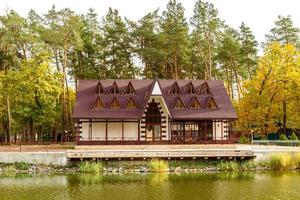 A small complex hotel in the forest c photo