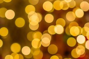 Christmas defocus festive design, defocused garland lights photo