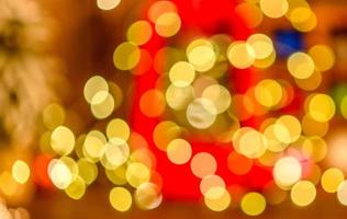 Christmas defocus festive design, defocused garland lights photo