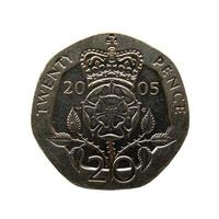 Moneda de 20 peniques, Reino Unido