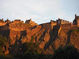 Castillo de Edimburgo al atardecer