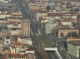 vista aerea de turin foto