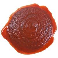 ketchup de tomate aislado foto